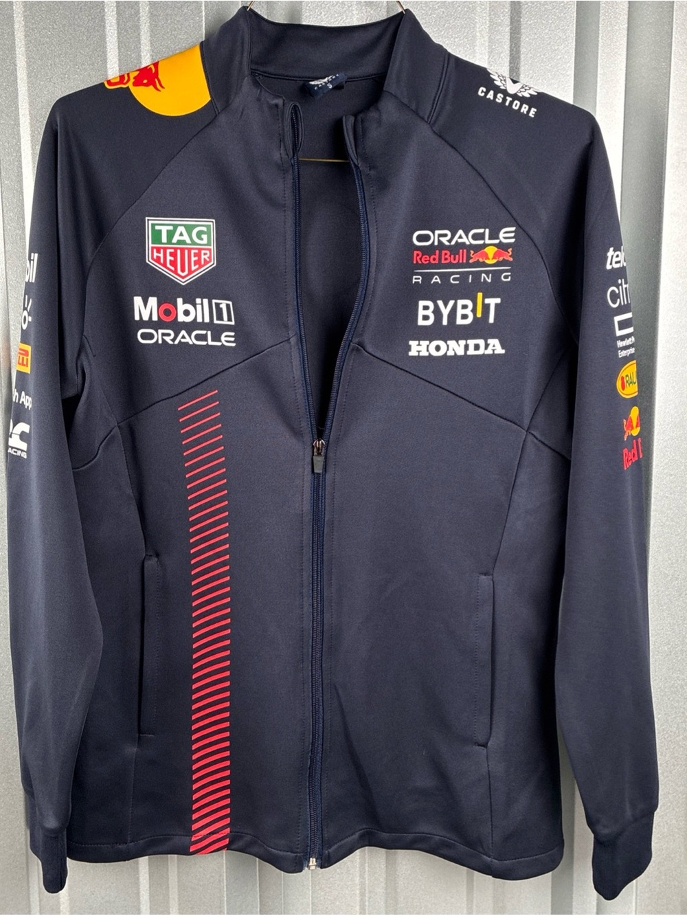 Castore Oracle Red Bull Racing F1 2023 Team Softshell Jacket Navy Men's Small